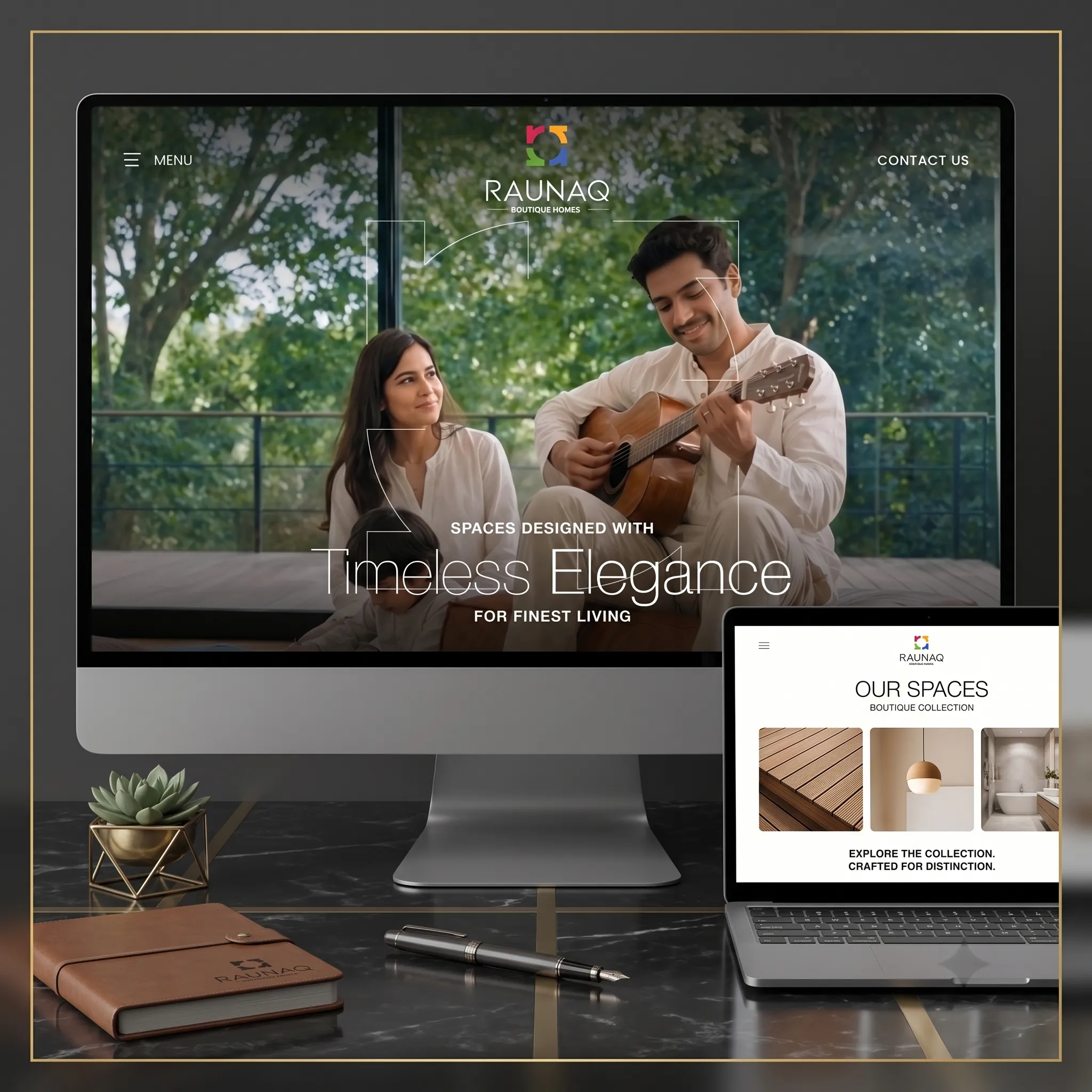Raunaq Foundations Boutique Homes 3D Mockup